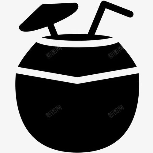 椰子飲料飲料食品圖標 免費下載 頁面網頁 平面電商 創意素材 椰子圖標